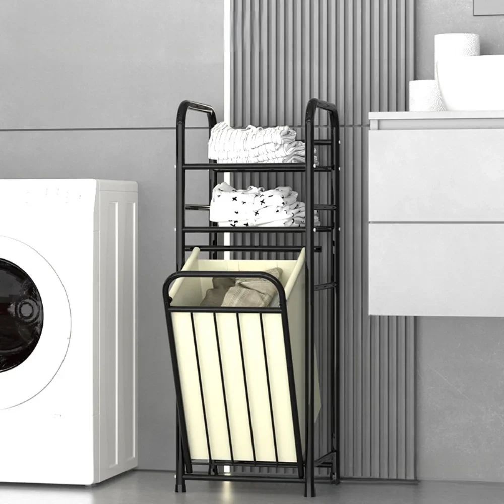 Dirty Clothes Storage Basket Rack Multi-storey Dirty Clothes Storages Baskets Household Bathroom Simple Laundry Hampers Shelf