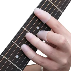 1pcs Ultra-thin Left Hand Guitar Fingertip Protector Silicone Finger Guard Cover Hand Finger Protection Guitar Accessories