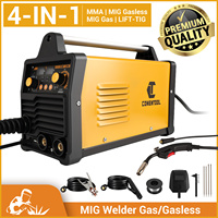 CONENTOOL Mini ARC Welder 4 IN 1 Welding Machine 200A 220V IGBT Inverter MMA MIG TIG Gas/Gasless Welder LED Screen with mask