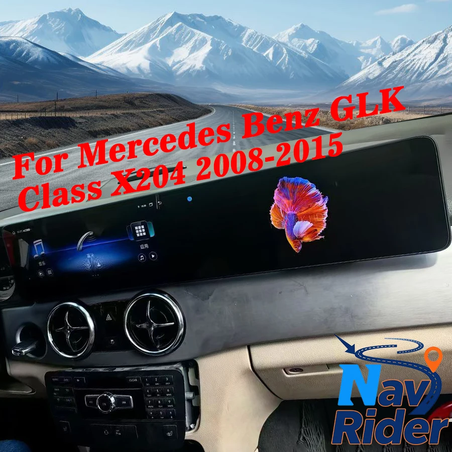For Mercedes Benz GLK Class X204 2008-2015 Car GPS Auto Radio Head Unit Dual Screen Android Carplay Multimedia Player