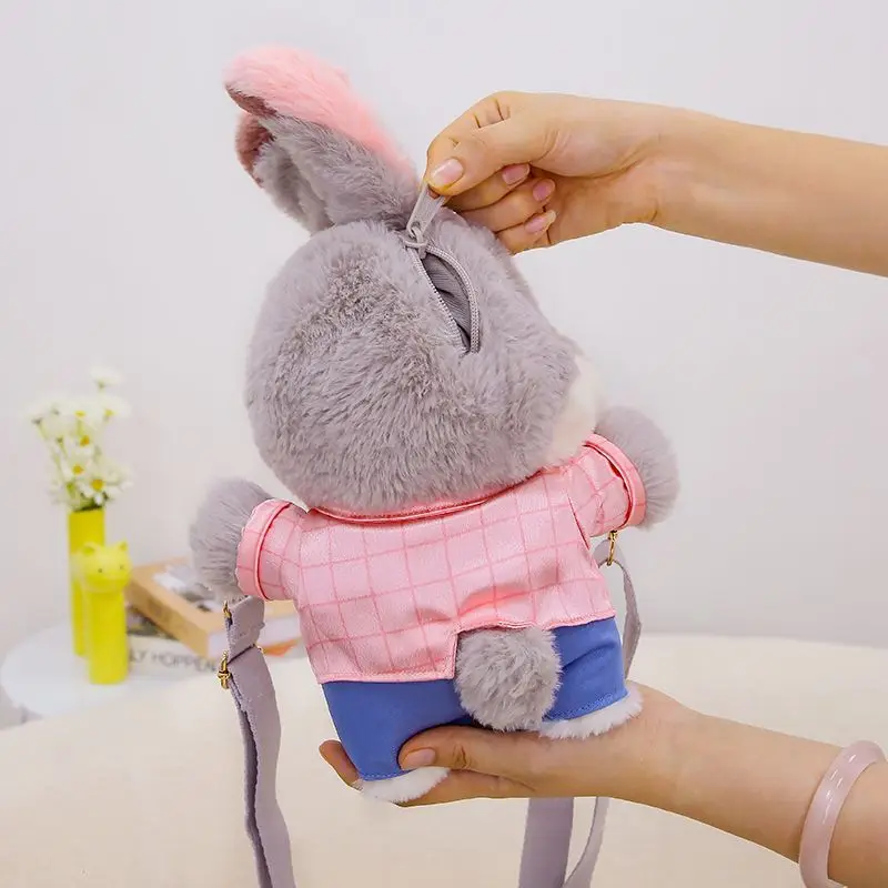 Disney véritable sac à dos Zootopia Judy Nick peluche mignon dessin animé grand Volume mode poupée sac à dos Parent enfant cadeau Couple cadeaux