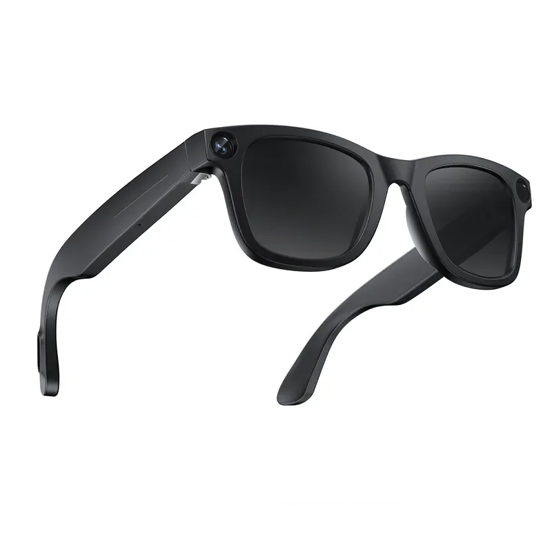 Smart Glasses with 8MP HD Camera AI Voice Recording Video Capture Bluetooth Audio Sunglasses for Men Women Driving Travel