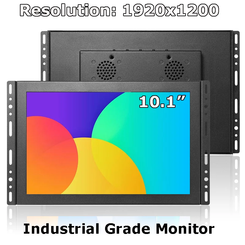 

1920*1200 10.1 Inch Metal Case IPS Resistive Capacitive Touchscreen Monitor With VGA HDMI USB BNC AV Multi Interface