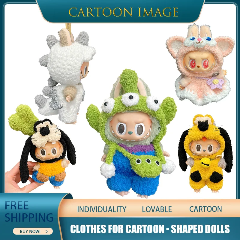 

For Labubu Put On The Clothes Of Cute And Personalized Cartoon Dolls Tigger Pluto Goofy Carefully Prepared Gift