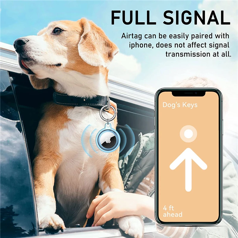 Waterdichte Behuizing Voor Airtag Case Houder Hard Shell Cover Voor Apple Air Tag Tracker Anti-Verloren Sleutelhanger Pets Beschermhoes