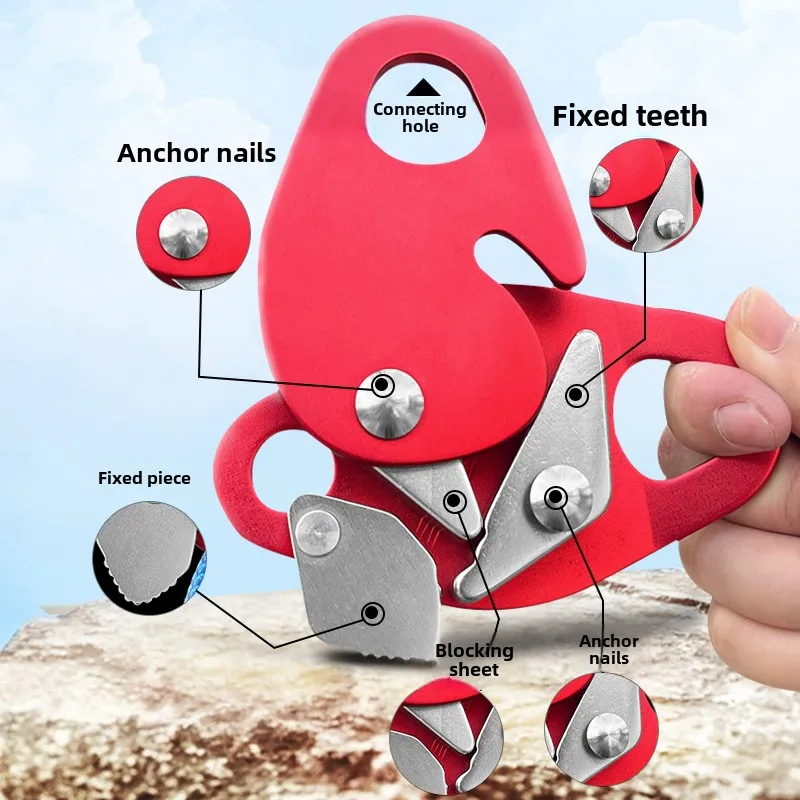 

Goose egg type rope grab outdoor fall stop aerial work anti-fall protector self-lock outdoor rock climbing
