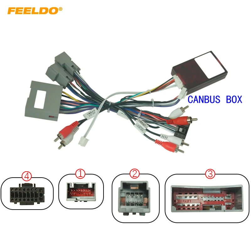 

FEELDO Car Audio Wiring Harness with Canbus Box For Ford F-150 Aftermarket 16pin CD/DVD Stereo Installation Wire Adapter #HQ7300