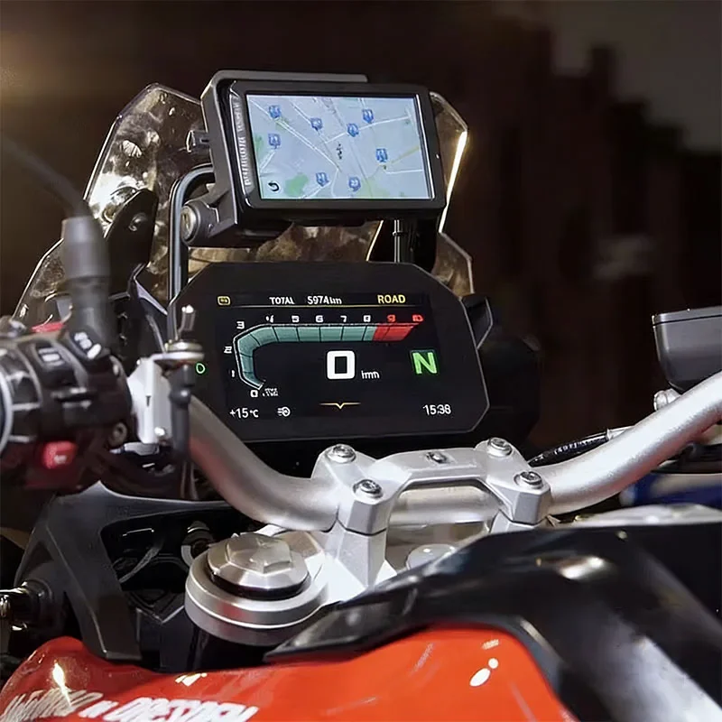 Motorcycle GPS Phone Navigation Bar Mount Bracket Replacement For GS F750GS F850GS F900GS ADV Motorcycles Accessories