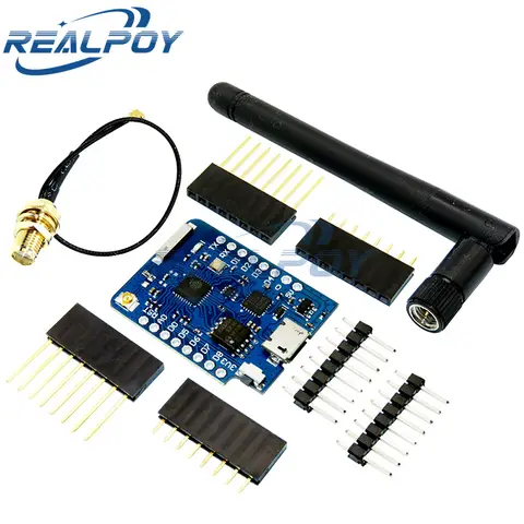 WEMOS D1 Mini Pro 4M 16M Bytes External Antenna Connector NodeMCU Based ESP8266 ESP-8266EX CP2104 WIFI Development Board Micro