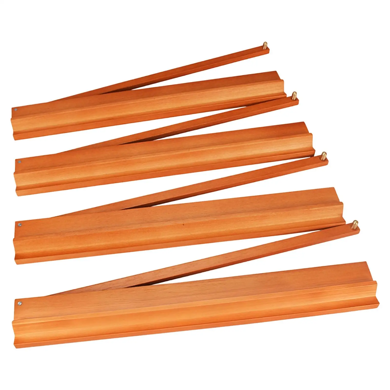 

4 шт. деревянная игровая стойка для маджонга, удобный для пользователя, организованный дизайн с толкателем, функциональность 2 в 1, для собраний, коллекционирования