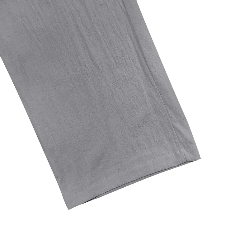 Men's Linen Casual Pants for All Seasons Loose and Breathable Beach Pants Sports Casual Pants Trendy All-match Trousers