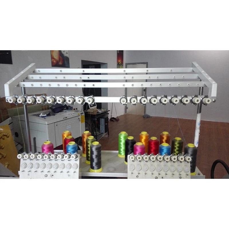 9/12 /15 لون واحد/مزدوج رئيس آلة التطريز قبعة مسطحة تي شيرت الملابس آلة التطريز المحوسبة