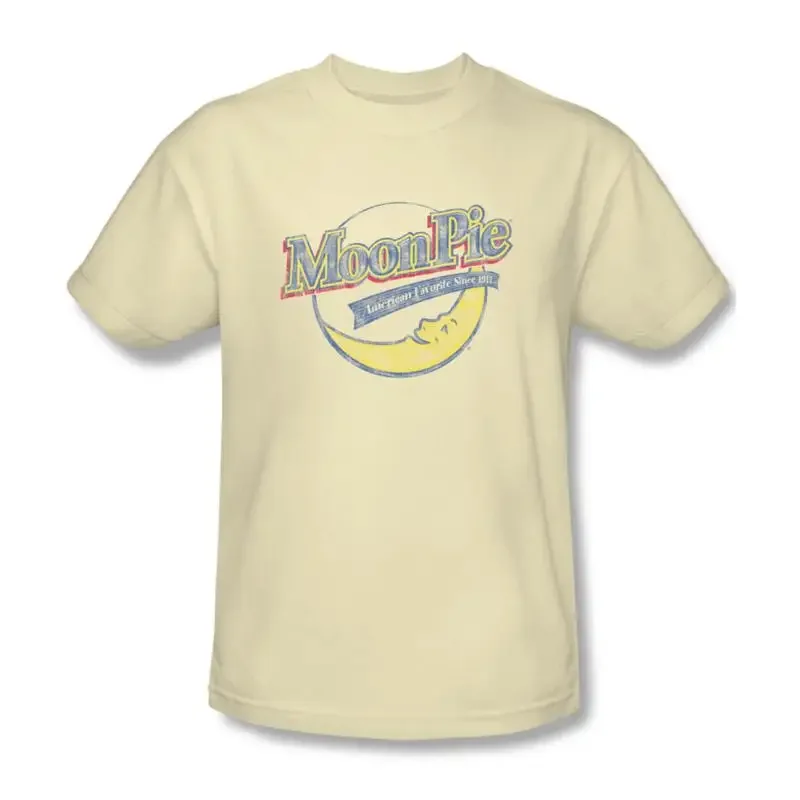 Moon Pie T Shirt 80'S Adult Regular Fit Distressed Cotton Graphic Tee