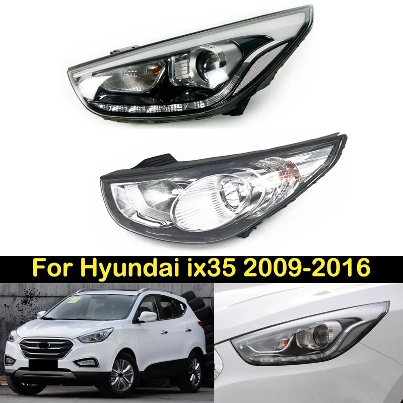 

For Hyundai ix35 2009 10 11 12 13 14 15 2016 headlight front bumper headlight headlamp assembly head light head lamp