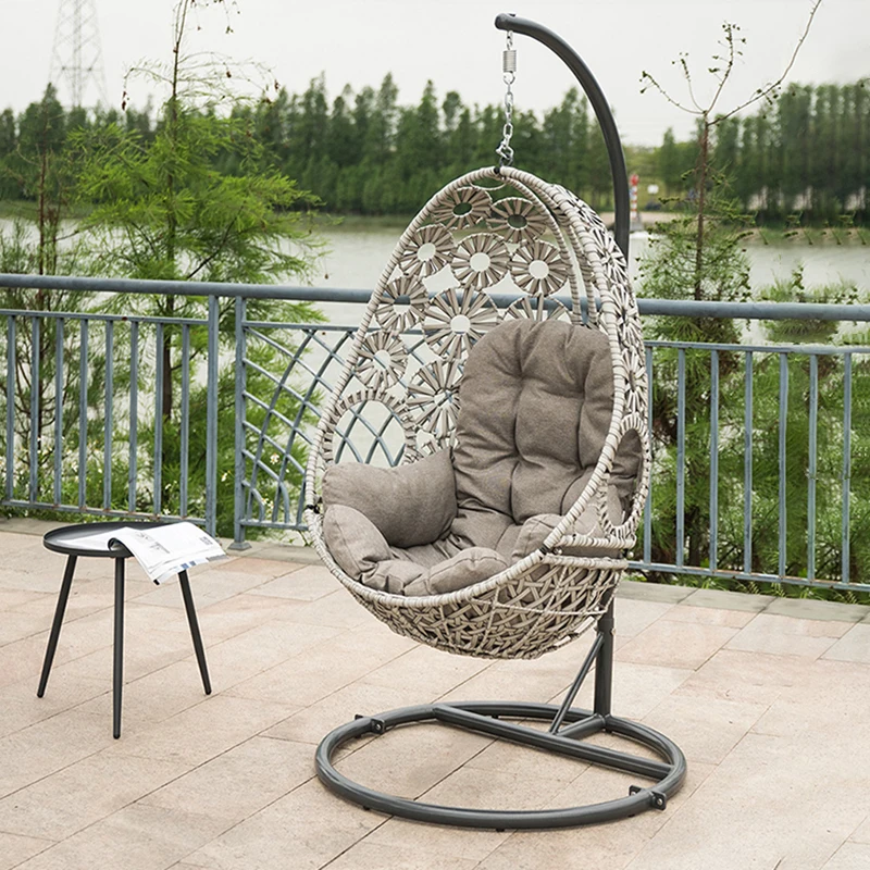 Outdoor indoor Swing egg basket Hanging Chair Cushion Cradle bird\'s nest Basket mat Wicker chair adult kid swing chair indoor