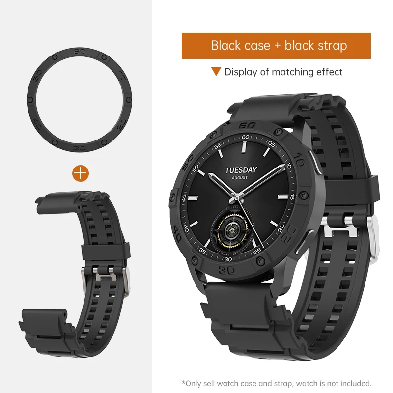 SIKAI funda protectora de TPU para reloj inteligente, carcasa suave y duradera, correa, accesorios para Xiaomi Watch S3