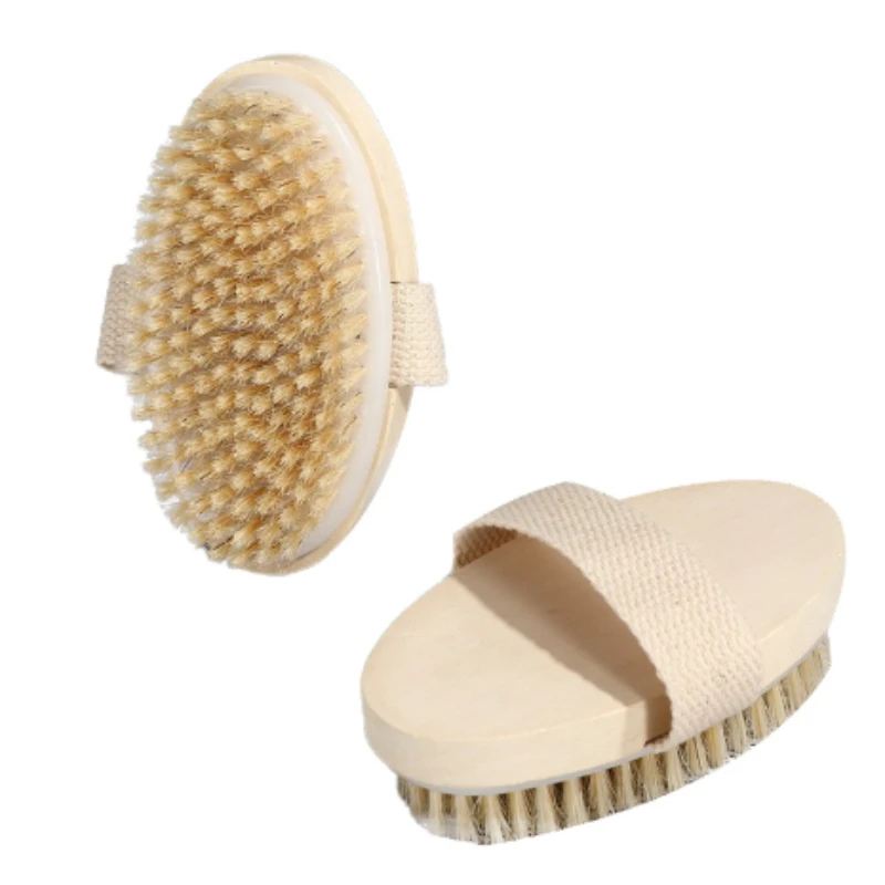 فرشاة خشبية منزلية ذات مقبض طويل، منتج تنظيف الظهر، فرشاة شعيرات ناعمة محمولة قابلة للفصل لتقشير البشرة #6
