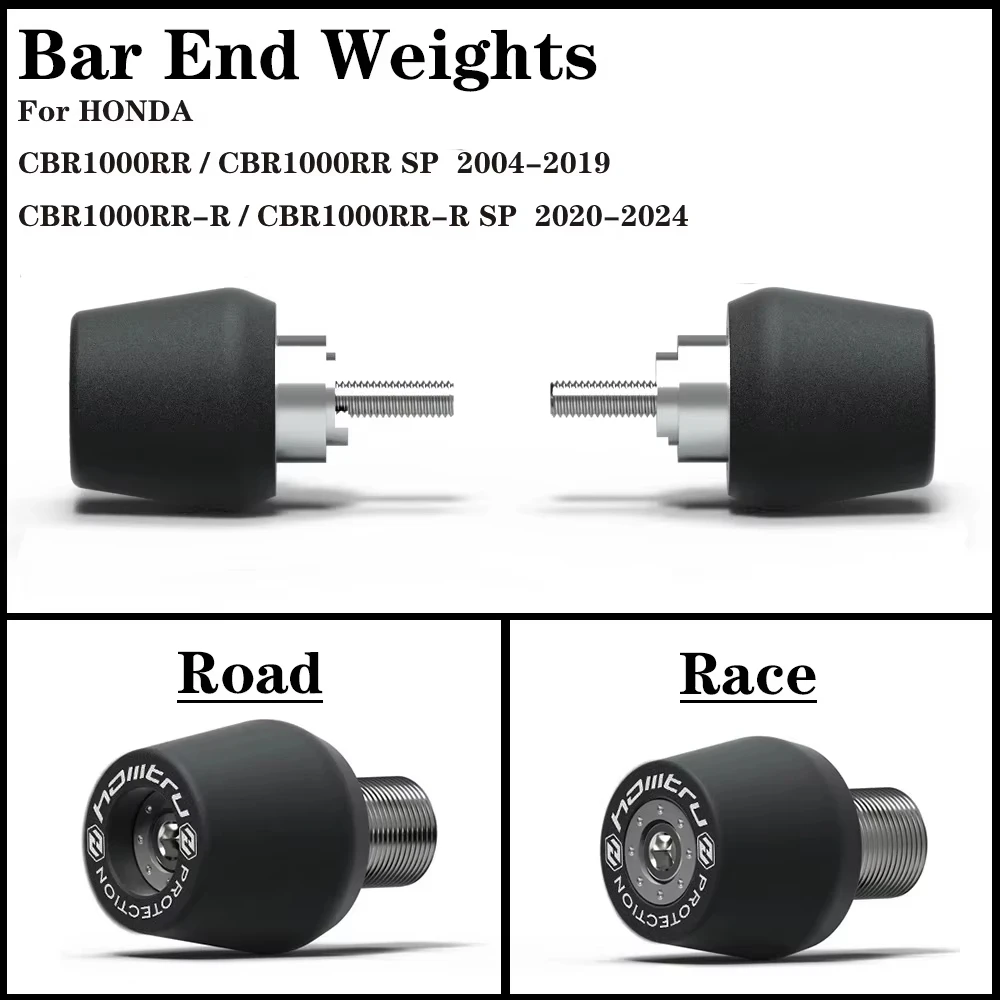 

Motorcycle handlebar weight handles cover for Honda CBR1000RR CBR1000RR-R SP 2004-2024