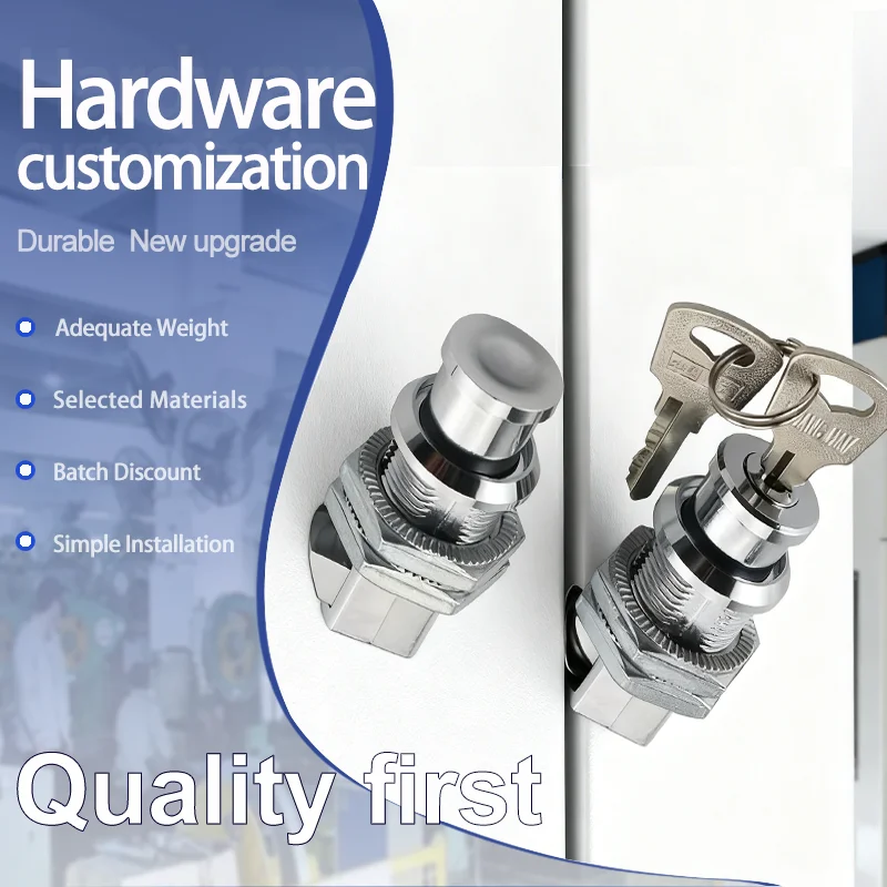 

Zinc Alloy Cylindrical Lock Core Anti-Collision for Industrial Equipment Electrical Control Cabinet Doors