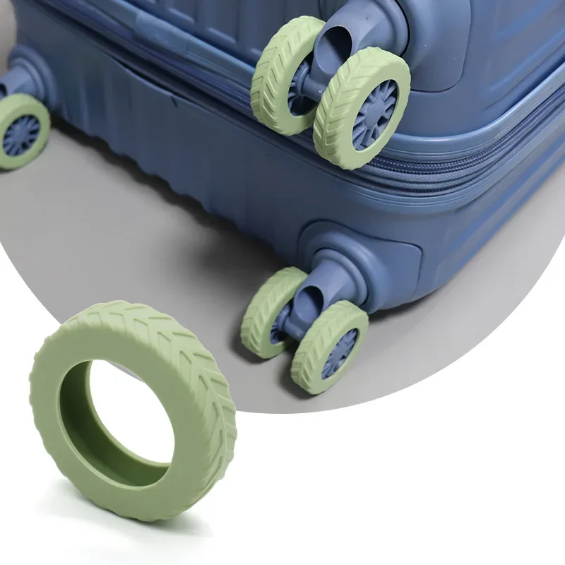 New Wide Anti-Slip Pull Rod Box Foot Wheel Replacement Silicone Cover Luggage Box Silent Foot Wheel Shock Absorption Cover Fresh
