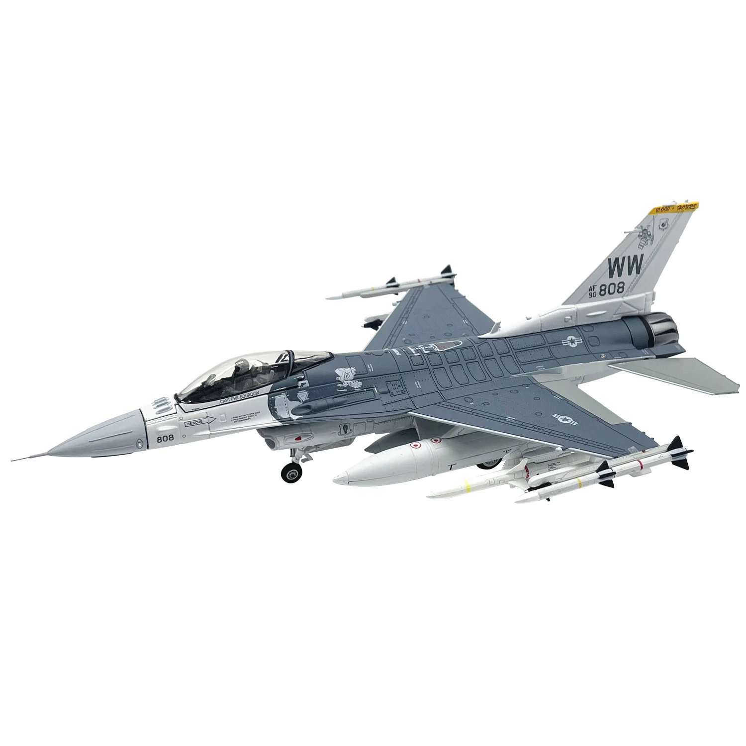 

1:72 Scale US F16C Fighter Pacific Air Forces Militarized Combat Alloy Die Cast Aircraft Model Collection Toy Gift