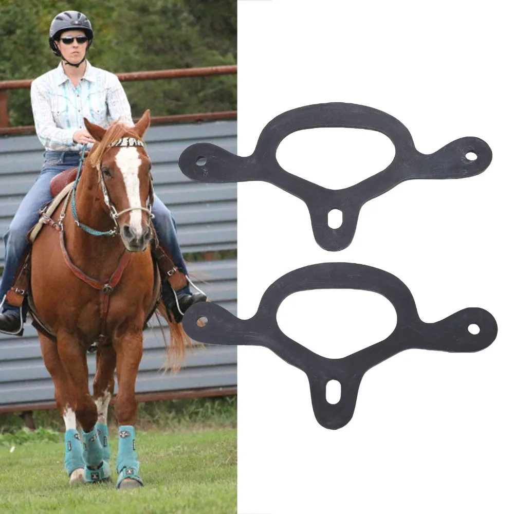 2pcs Soft Rubber Rubber Spur Straps Anti Slip Y Shaped Rubber Spur Tie Down Black Tear Proof Spur Holder Ranch Work