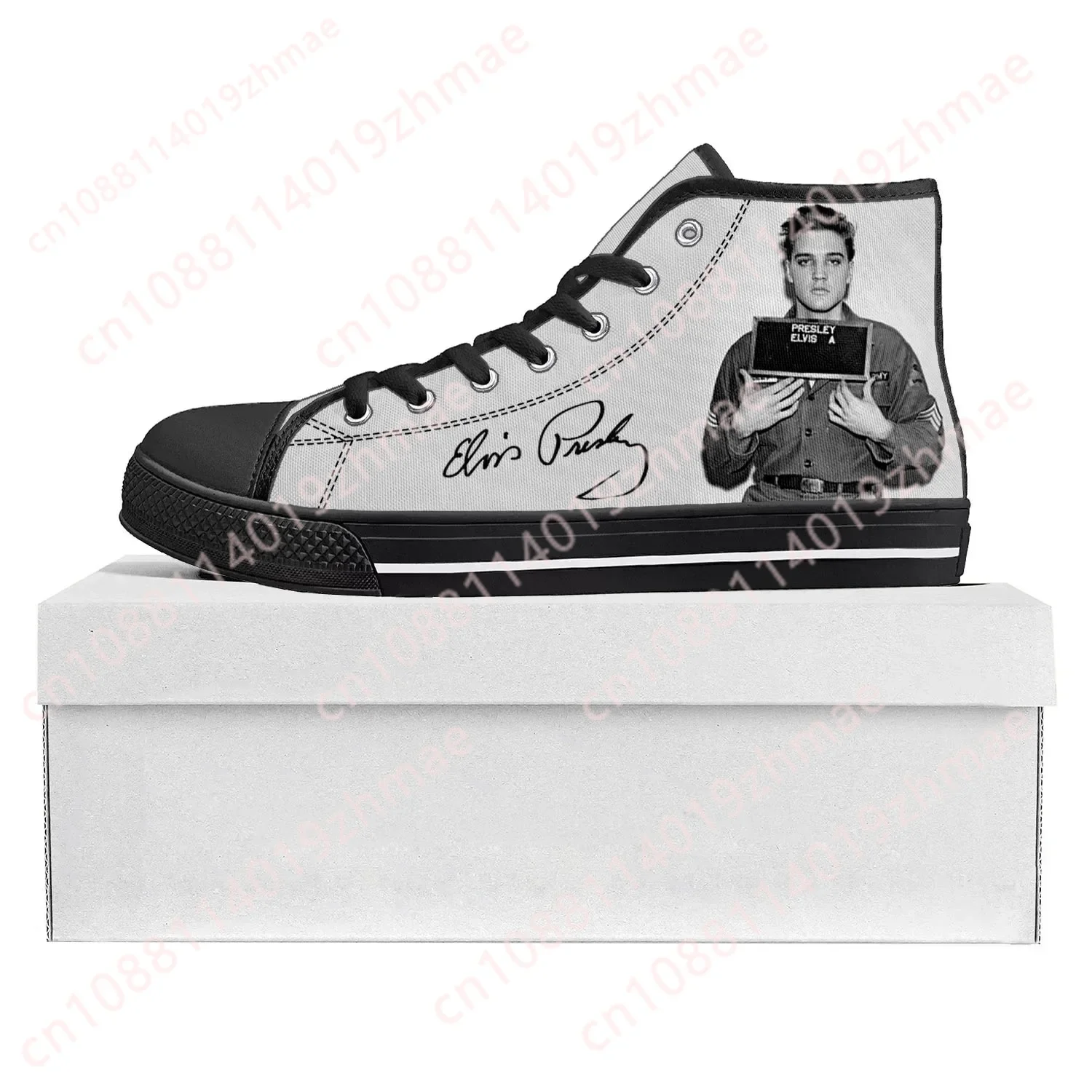 Кроссовки высокого качества Elvis The King Hillbilly Cat High Top для мужчин, женщин и подростков, парные кеды из канваса, обувь на заказ в стиле Пресли