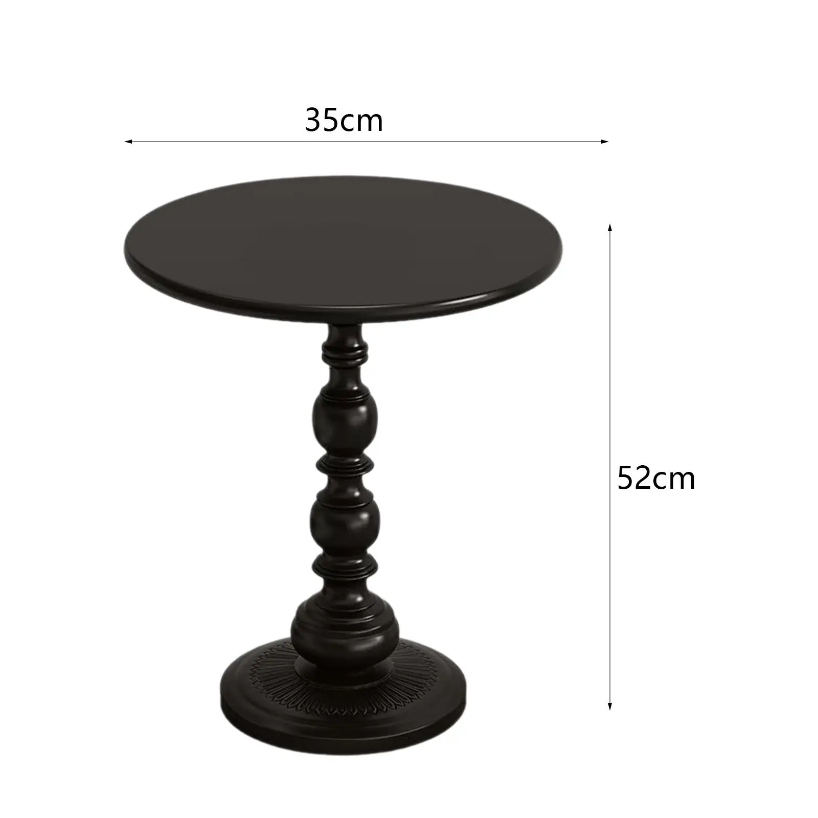 Bedside Table Round (52cm in Height) Lightweight Modern Decor Couch Table for Indoor and Outdoor Bedroom Office Apartmen Balcony