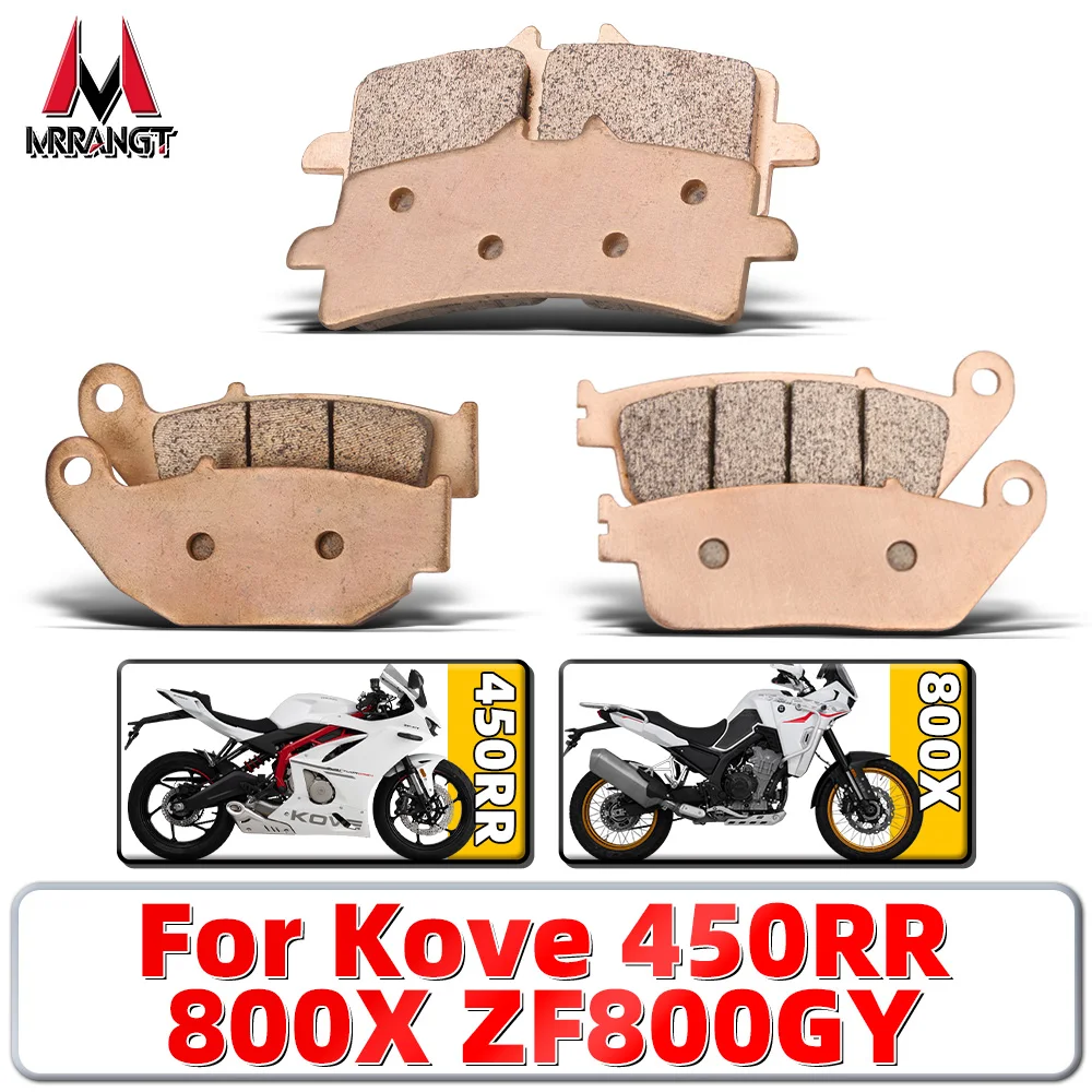 

MRRANGT Sintered Metal Brake Pads for Kove 450RR 800X ZF800GY Motorcycle Front Rear Brake Pad Set High Performance