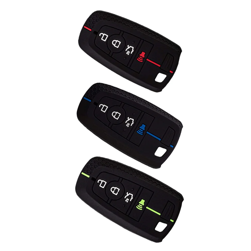 Soft Silicone Key Case Fob Cover For Ford Edge Explorer Expedition Fusion Mondeo Mustang F150