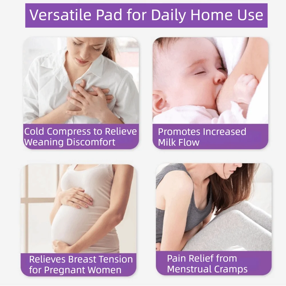 Petal Design Breast Pads Ice Compress Reusable Cooling Gel Pads Soft Comfortable Nipple Cooling Pads Nursing Essentials