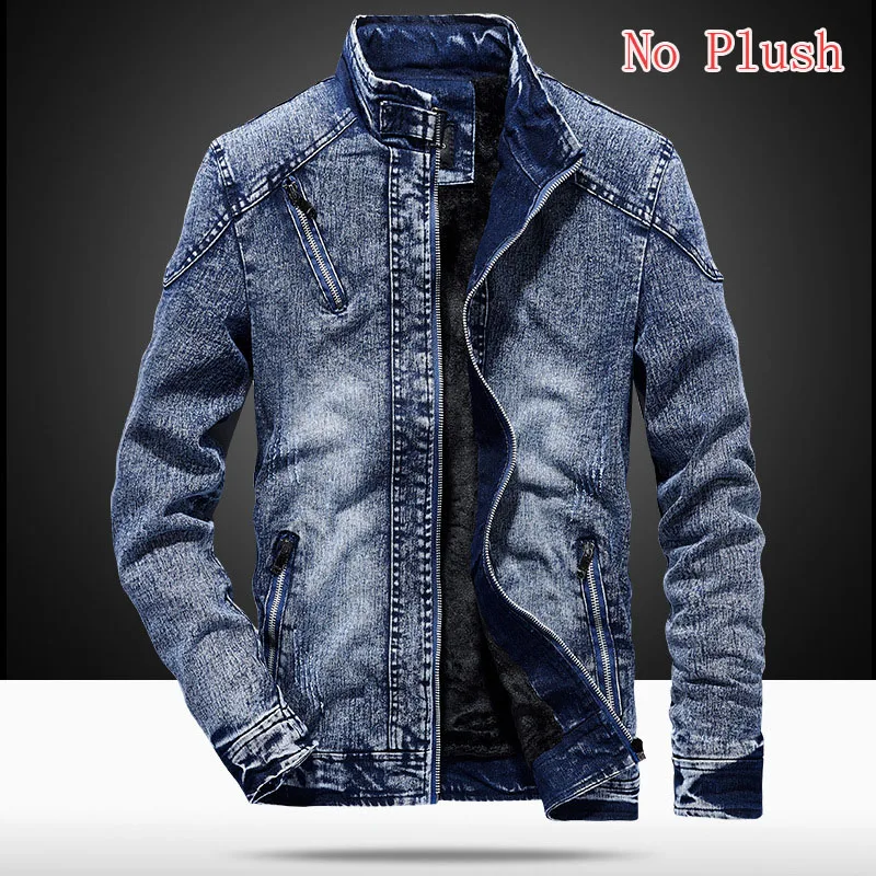 Hommes Casual Sourire Chaud Manteau Automne Confortable Hommes Vêtements Outwear Denim Vestes Nouvelle Mode Hiver Jeans Vestes M-4XL MYCivility