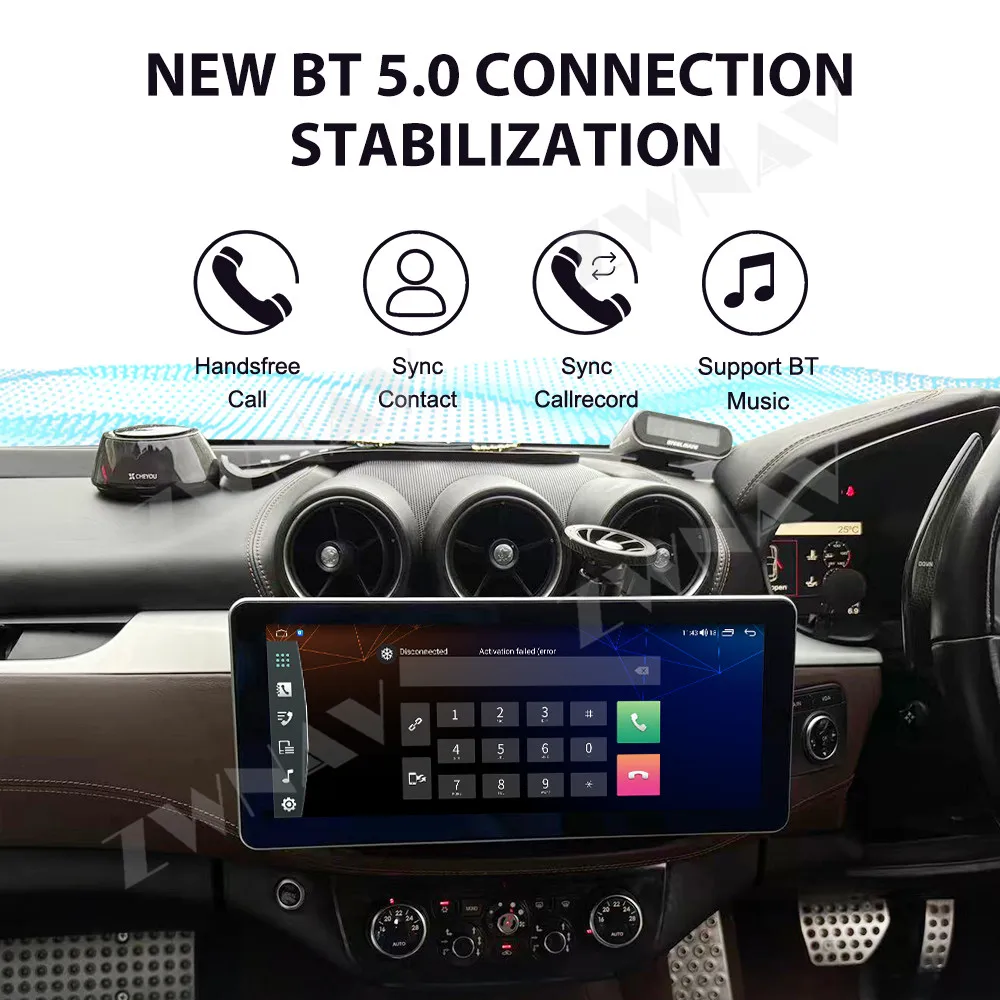 

Android 15, GPS-навигация, беспроводной Carplay, 12,3-дюймовый сенсорный экран для Ferrari FF, WIFI, головное устройство, авто стерео радио, правый руль