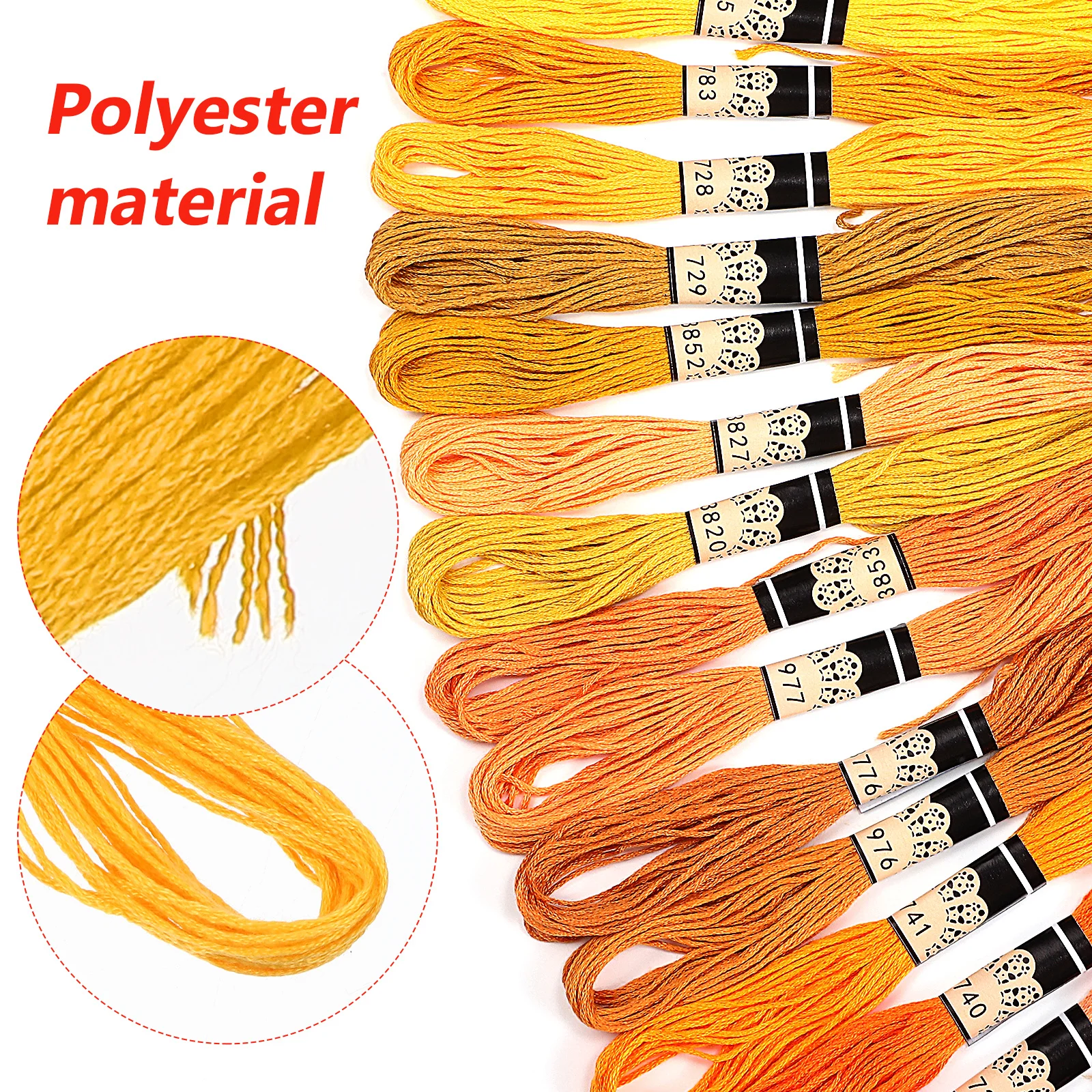 

DIY Embroidery Kit Polyester Threads Iron Needles Cross Stitch H Sewing Mini Ribbon Craft Supplies Needlework Tools Sewing