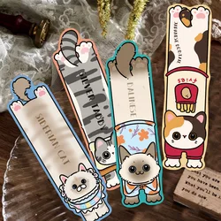 30Pcs Cute Cats Bookmarks Aesthetic Graffiti DIY Funny Cartoon Art Picture Laptop Decorative Bookmarks Read About The Theme Of