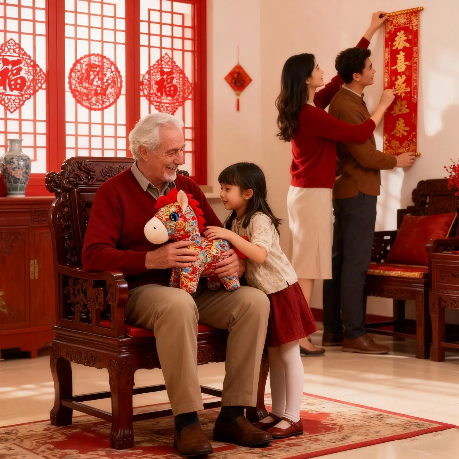 

Плюшевая кукла-лошадь, мягкая успокаивающая кукла перед сном, традиционный год лошади, плюшевая кукла для мальчиков и девочек, сестер, друзей, коллекционеров