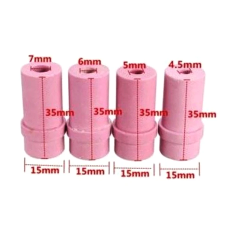 10Pieces Nozzles Tip Sand Blaster Replacement Cylinder Ceramic Abrasive Blaster Nozzles for Blasting Pink Dropship