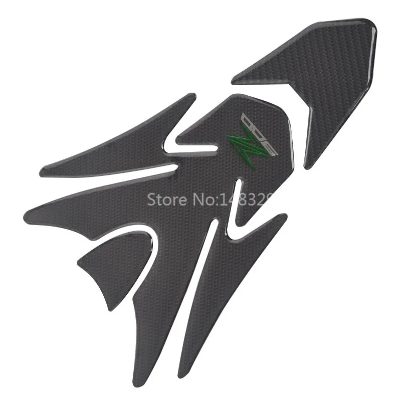 3D Motocicleta Carbon Fiber Fuel Tank Pad Protector, Moto Adesivos, Acessórios decalque, Kawasaki Z900, Ninja 900