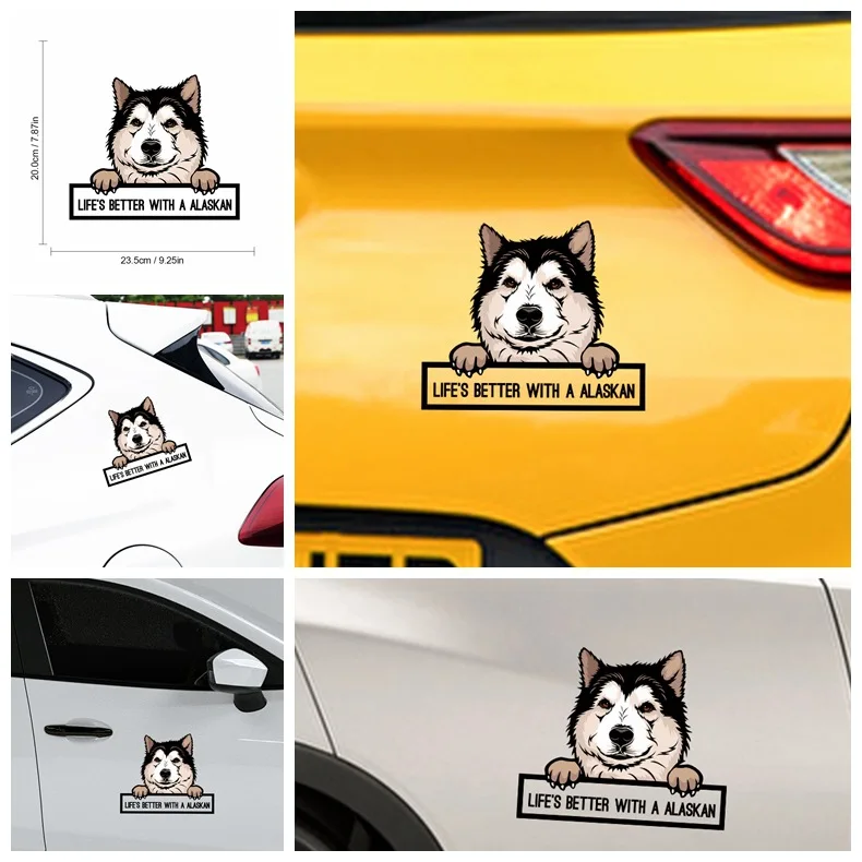 Cars Accessorie Decals Funny Dog With Name Car Decal Dogs Pet Animals Laptop Vinyl Sticker For Apple MacBook Pro/Air Decoration