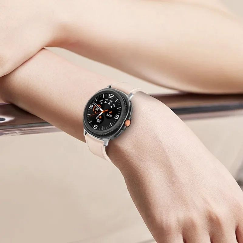 Offizielles Silikon + Lederarmband für Samsung Galaxy Watch 8 40 mm 44 mm Band für Galaxy 8 Classic 46 mm Armbandzubehör ohne Lücken