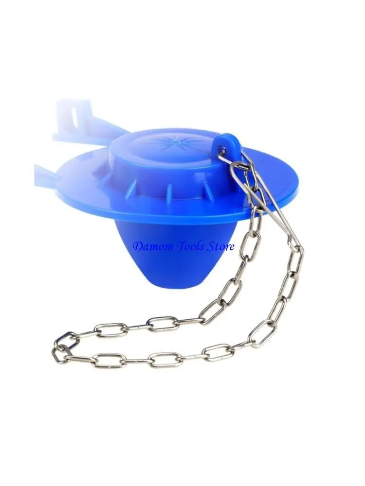 57BE 10Pcs Easy Fix Stainless Steels Flush Flapper Chain Replacement Universal Toilet Bowl Chain With Hook and Rings