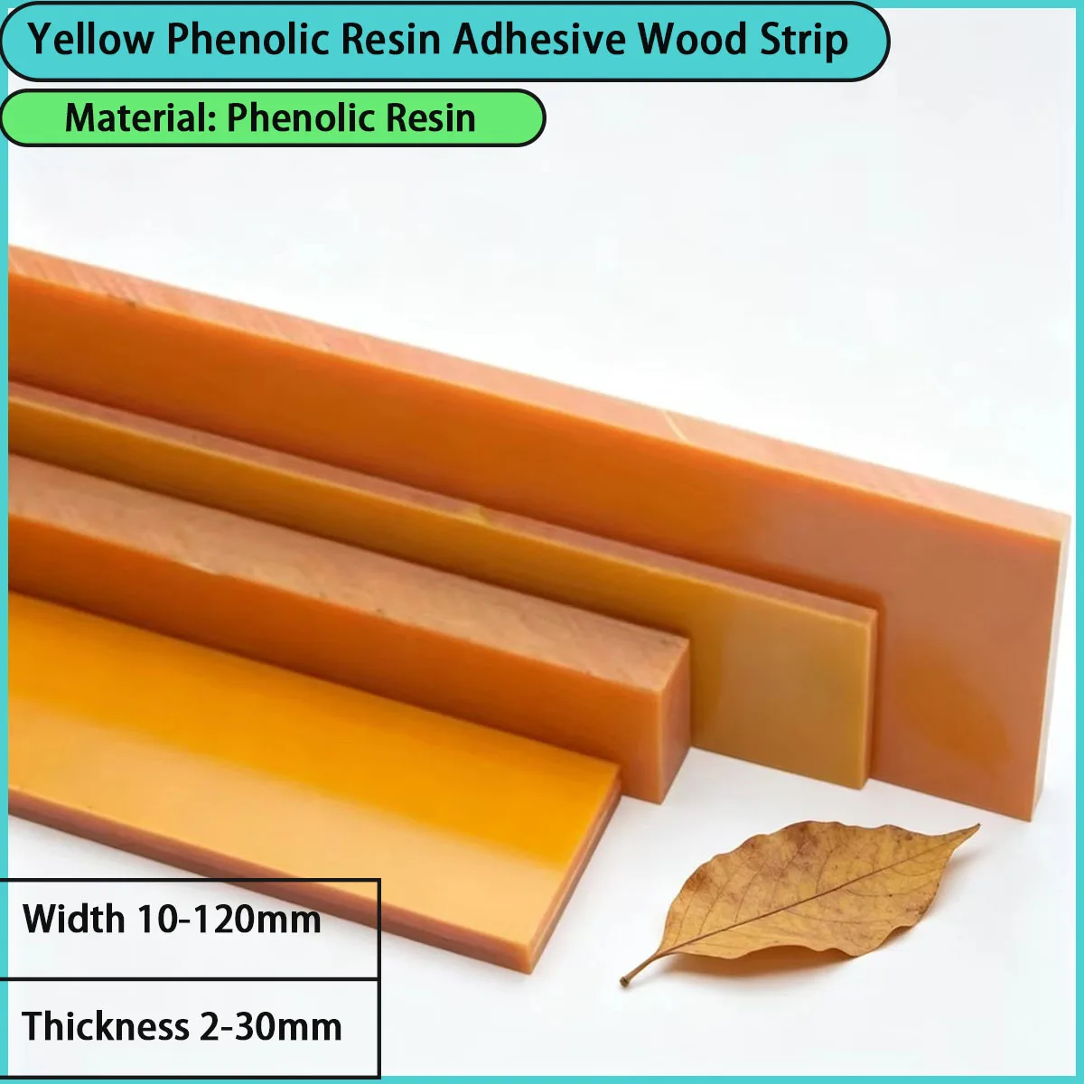 2-30mm thick yellow phenolic resin adhesive wood strip is used for electrical insulation,  hardware accessories, etc