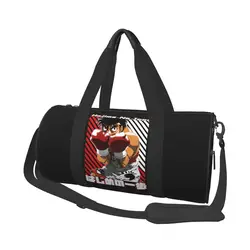 Hajime No Ippo Sports Bags Anime Boxing Trainling Training Gym Bag with Shoes Funny Handbags Men Printed Waterproof Fitness Bag