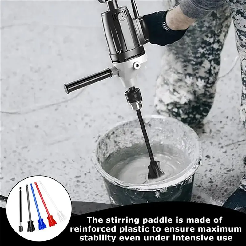 H-W Pack Of 8 Reusable Paint Mixer, 1/4 Drill Epoxy Resin Mixing Paddle, Epoxy Resin Stirrer, Epoxy Stirrer Attachment