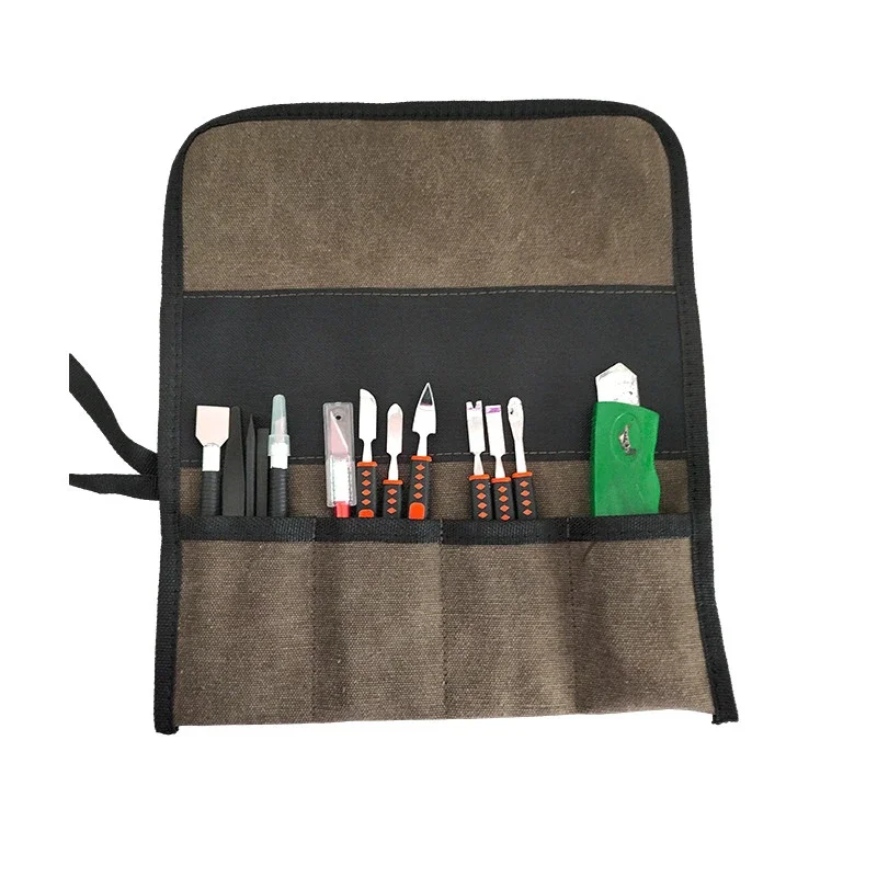 Heavy Duty Multi Purpose Roll Up Tool Bag Oxford Cloth Storage Case For Wrenches Screwdrivers Drills Hanging Tool Parts Bag New