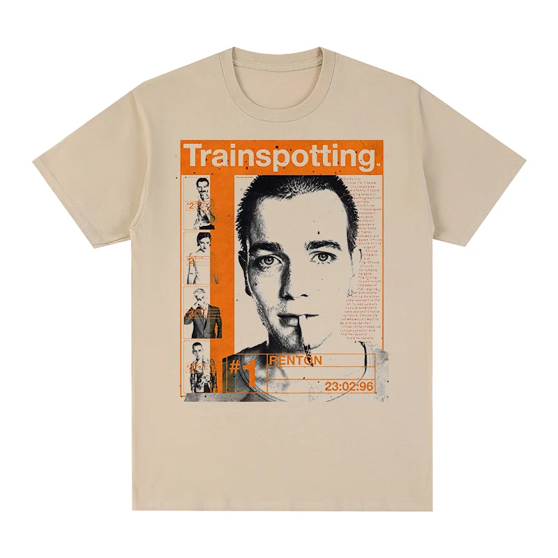 Trainspotting Vintage t-shirt New Retro Portrait Classic Design British Popular Cotton Men T shirt New TEE TSHIRT Womens tops