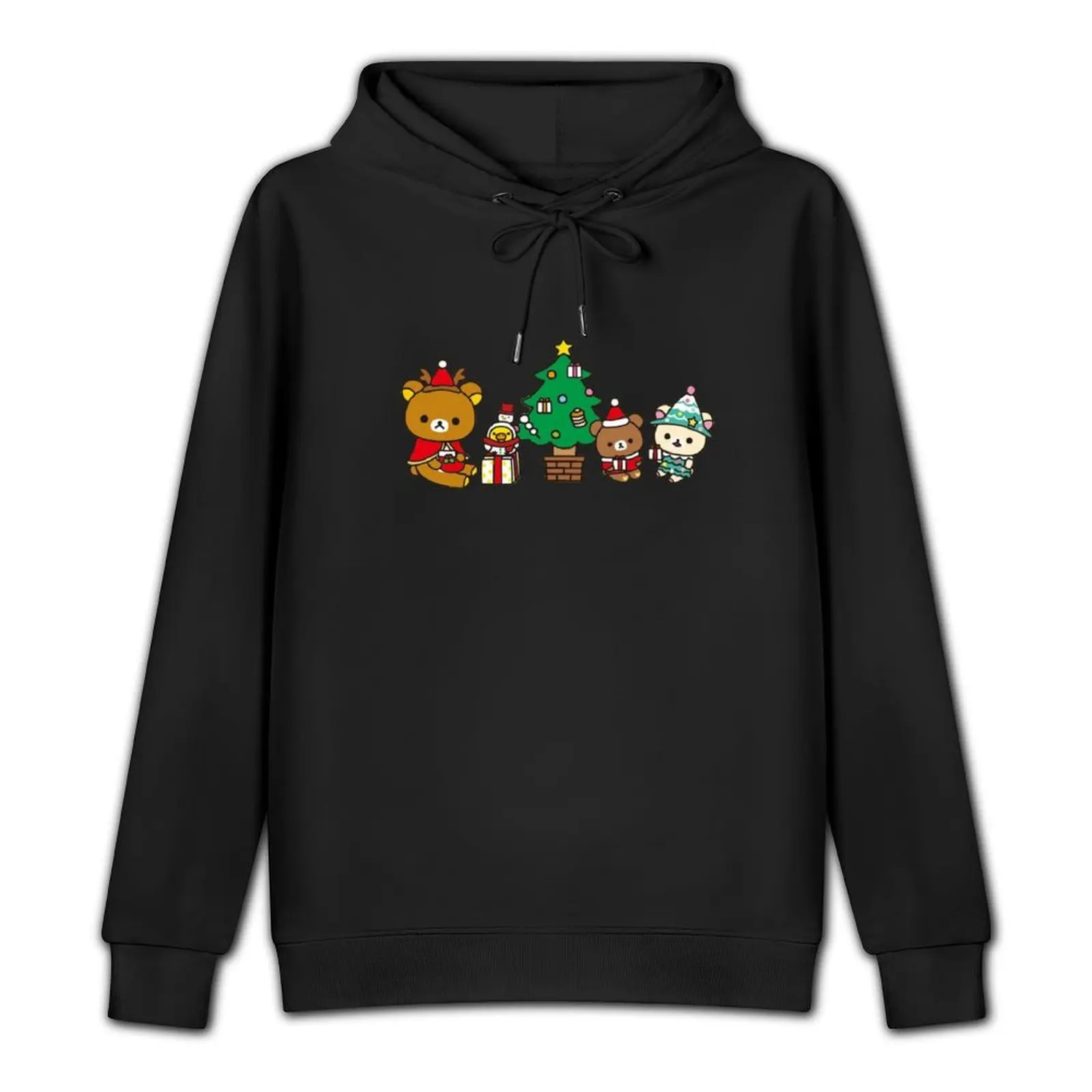 Christmas Scene Inspired Rilakuma Graphic Pullover Hoodie men clothing hoodies and sweatshirts new