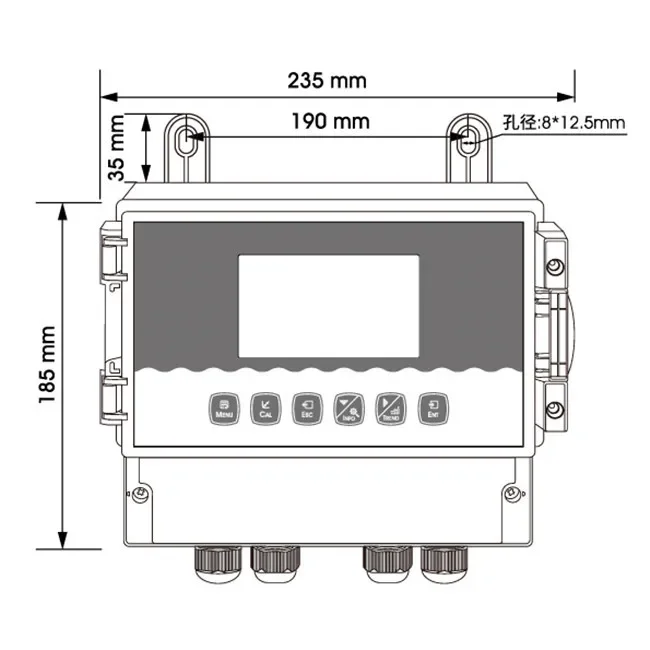 New Arrival Online Digital Suspend Solids Meter MLSS Controller for Water Turbidity Meter Water Quality Online Turbidity Sensor
