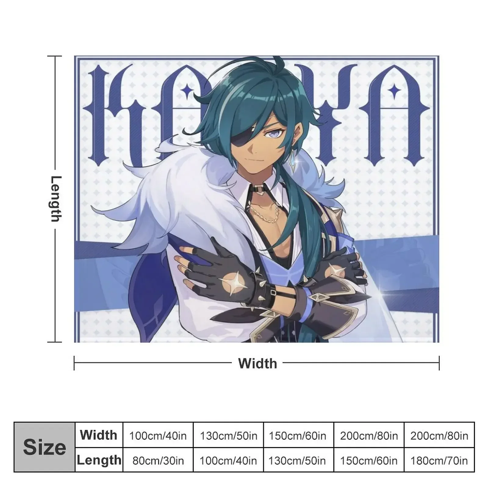 Genshin Impact Kaeya Birthday Official Artwork 2020 Throw Blanket blankets ands Summer Blankets