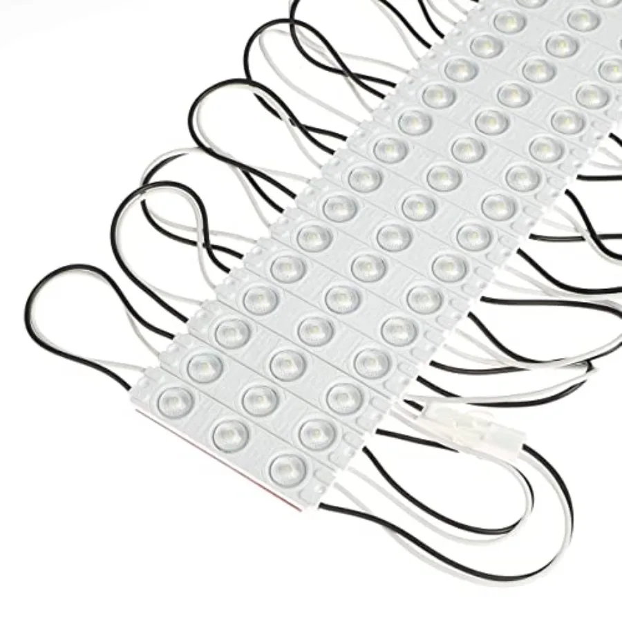 

100pcs 110V AC LED Module White 1.5W Decorative Light for Letter Sign Advertising Signs with Tape Adhesive Backside